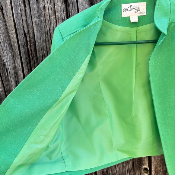 Vintage Lanz Originals Kelly Green Bolero Jacket Size M - Picture 4 of 11